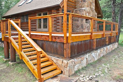 How To Install Railing On A Log Cabin Deck